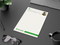 Schreibblock RECYCLING Seiten individuell gestaltbar, Papierformat/Abheftlochung DIN A5 / ohne, Blattanzahl 50