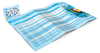 Faltplan Concept-Card Large 100 × 72 mm Karton-Umschlag, Faltplan 24 Kacheln (368 × 192 mm)