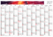 Wandplaner Cosmos 841 × 594 mm Jan. – Dez., Postoptimierung nein (plano)