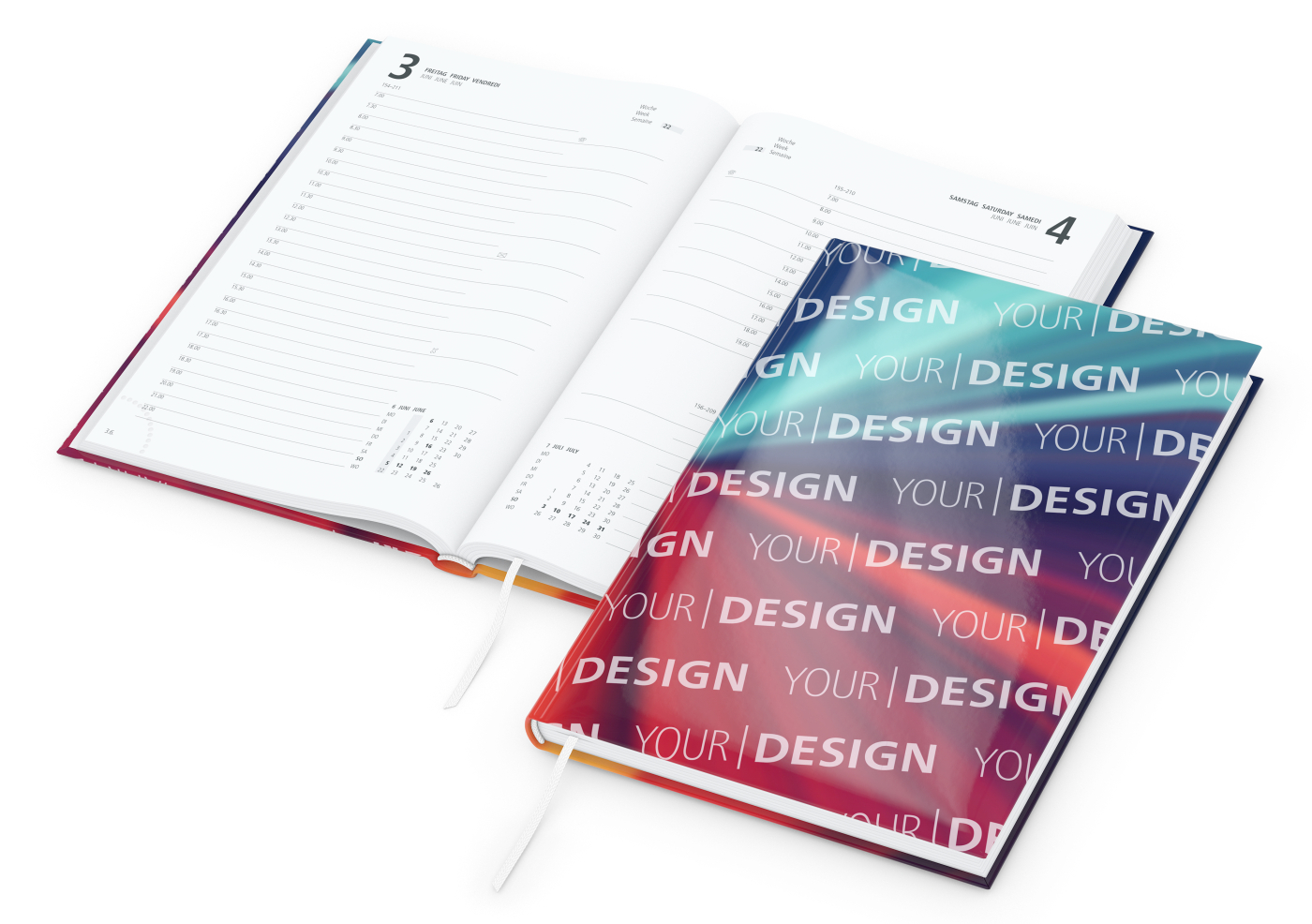 Buchkalender Basic Bestseller inkl. 4C-Druck, gloss-individuell