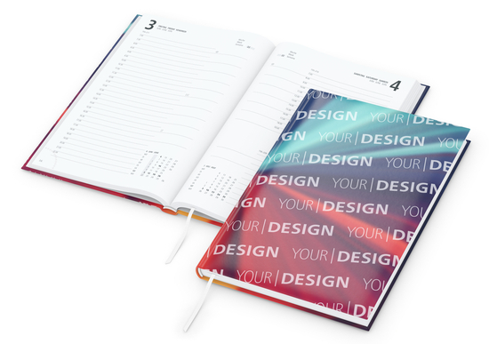 Buchkalender Basic Bestseller inkl. 4C-Druck, matt-individuell