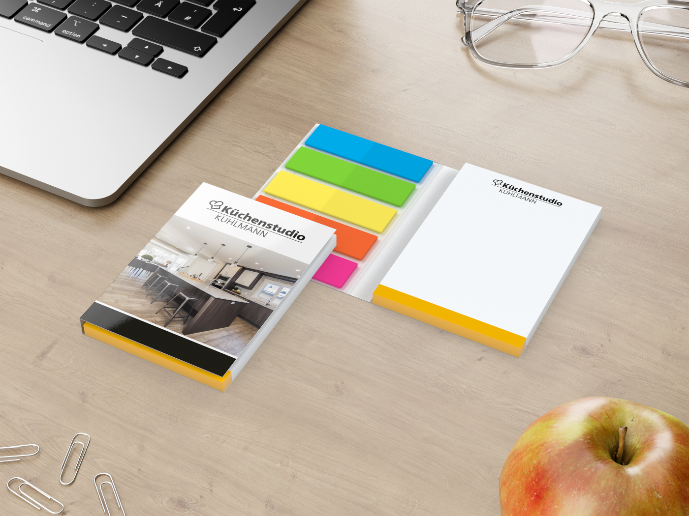 Haftnotiz-Set Bern Softcover Individuell Bestseller, matt-individuell