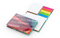 Haftnotiz-Set Budapest Bookcover White Bestseller, gloss-individuell, Farbschnitt orange