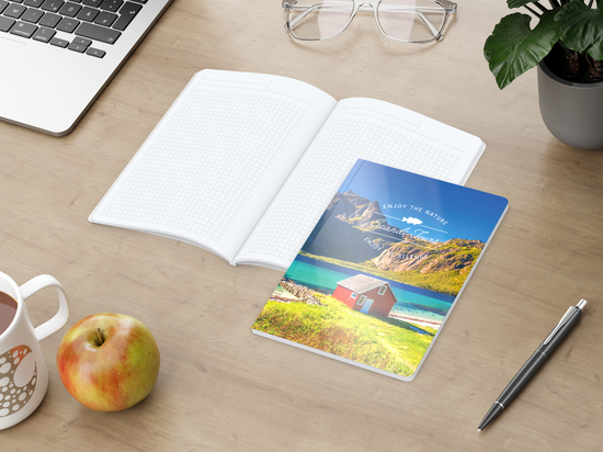 Notizbuch Copy-Book White Bestseller, A5, gloss-individuell