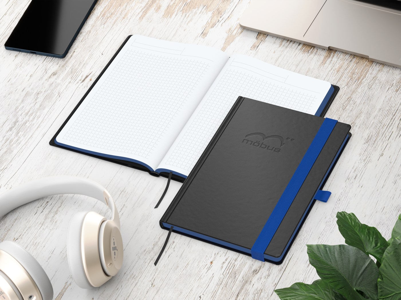 Notizbuch Color-Book Bestseller, A5, mittelblau