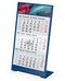 Tischkalender Desktop 3 Color Bestseller, 1 Jahr, blau