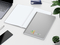 Notizbuch Easy-Book Basic Bestseller, Large, silber inkl. Siebdruck-Digital