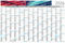 Wandplaner Horizont Bestseller, L, blau