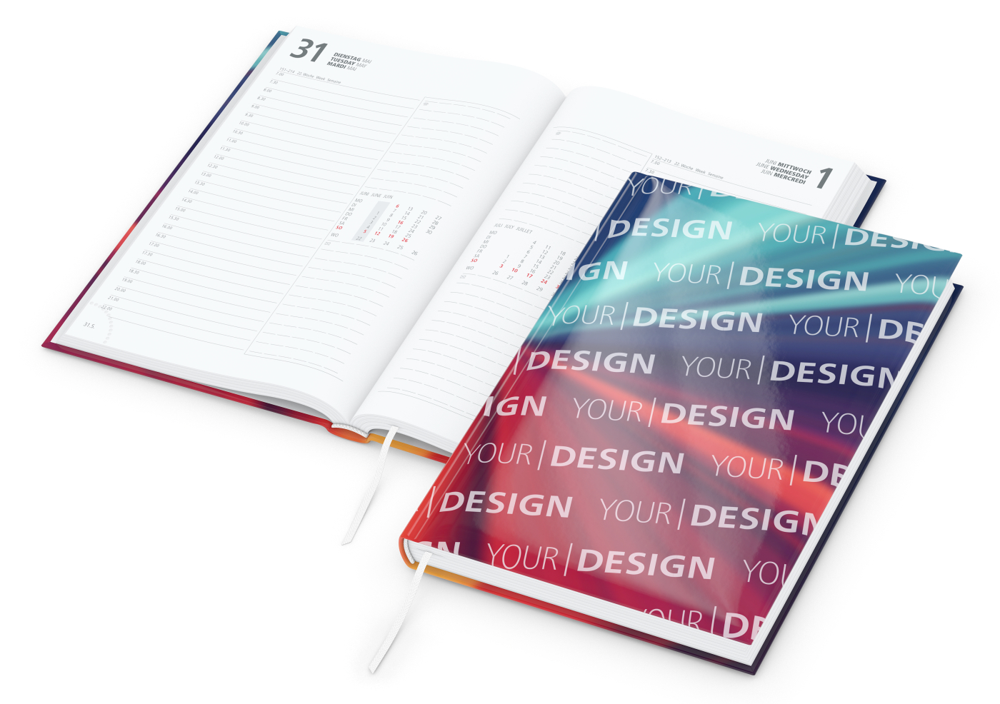 Buchkalender Image Bestseller inkl. 4C-Druck, gloss-individuell