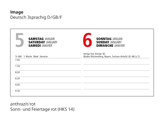 Buchkalender Image Bestseller inkl. 4C-Druck, gloss-individuell