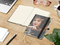 Notizbuch Match-Book Creme Bestseller, A5, Cover-Star, matt-individuell, schwarz