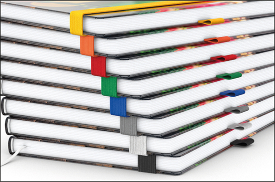 Notizbuch Match-Book White Bestseller, A4, Cover-Star, matt-individuell, rot