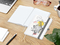 Notizbuch Match-Book White Bestseller, A5, Natura, individuell, silbergrau