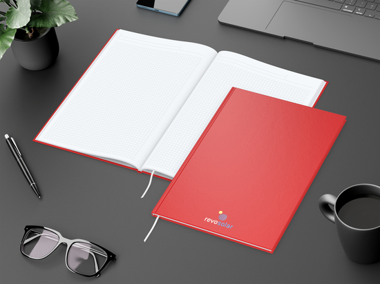 Notizbuch Memo-Book Bestseller, A4, matt-rot