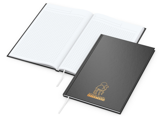 Notizbuch Memo-Book Bestseller, A5, matt-schwarz