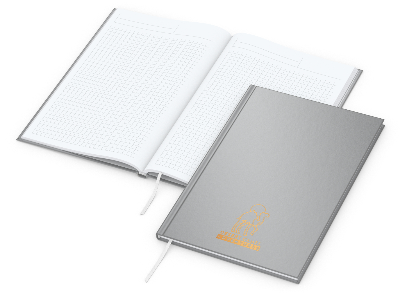 Notizbuch Memo-Book Bestseller, A5, matt-silber