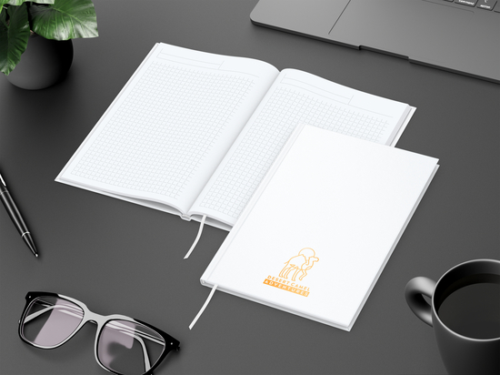 Notizbuch Memo-Book Bestseller, A5, matt-weiß