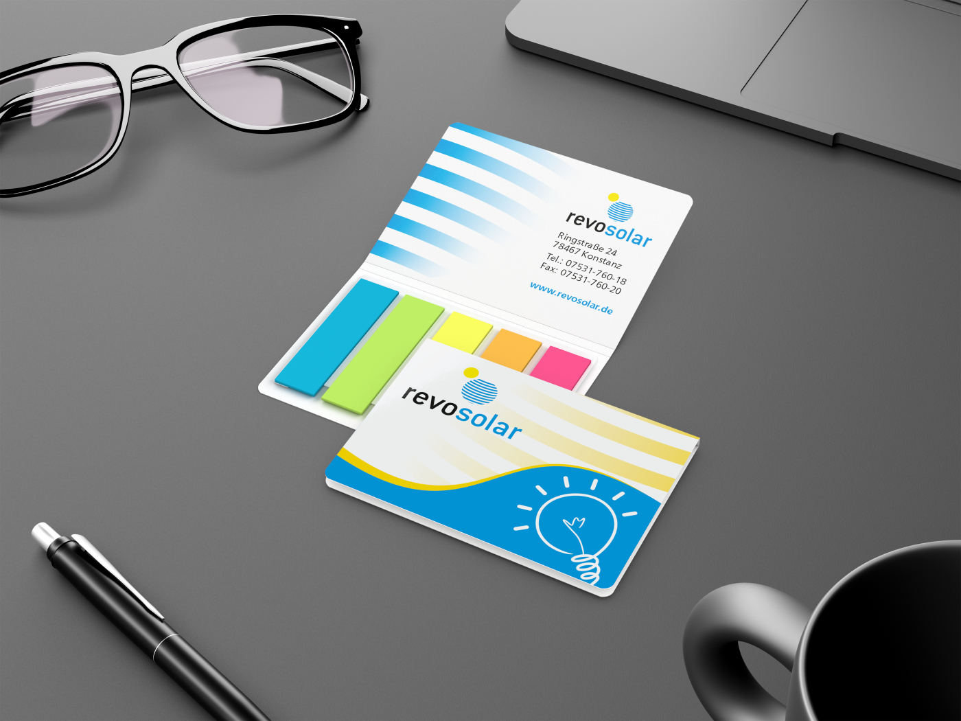 Haftmarker-Set Memo-Card Papiermarker Bestseller, gloss-individuell