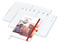 Wochenplaner Match-Hybrid White Bestseller, A4, Cover-Star matt, rot