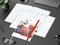 Wochenplaner Match-Hybrid White Bestseller, A4, Cover-Star matt, rot