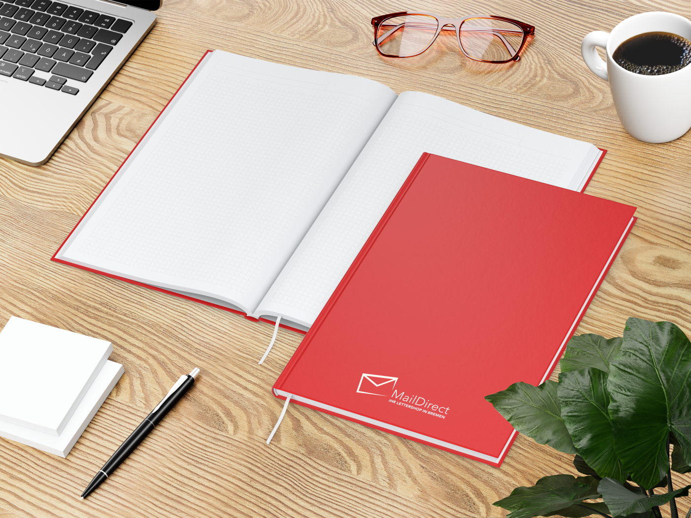 Notizbuch Note-Book Bestseller, A4, matt-rot