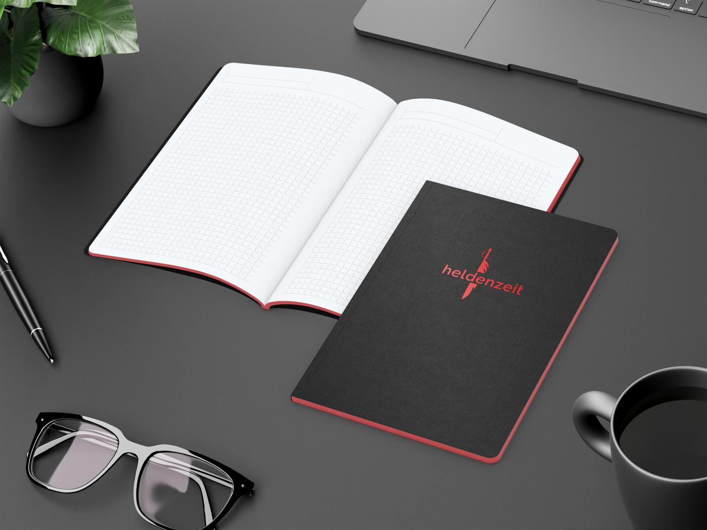 Notizbuch Tablet-Book Slim Bestseller, A5, rot