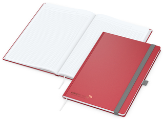 Notizbuch Vision-Book White Bestseller, A4, rot inkl. Kupferprägung
