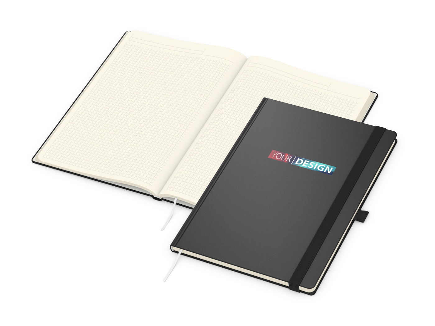 Notizbuch Vision-Book Creme Bestseller, A4, schwarz