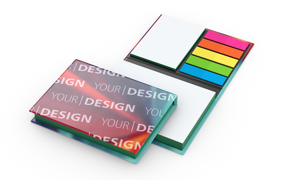 Haftnotiz-Set Wien Bookcover White Bestseller, gloss-individuell, Farbschnitt grün