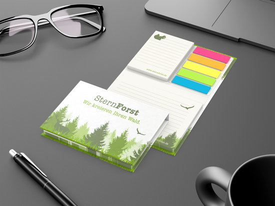 Haftnotiz-Set Brüssel Natura Individuell Recycling