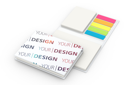 Haftnotiz-Set Brüssel Bookcover Recycling-Matt White