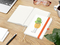 Notizbuch Match-Book, A5, Cover-Star Recycling-Matt, orange