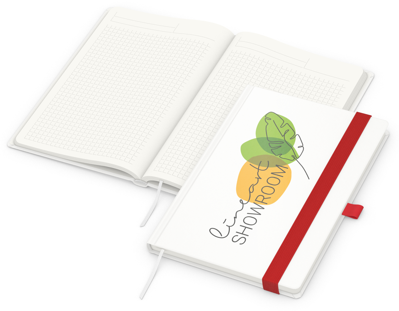 Notizbuch Match-Book, A5, Cover-Star Recycling-Matt, rot