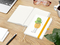 Notizbuch Match-Book, A5, Cover-Star Recycling-Matt, gelb