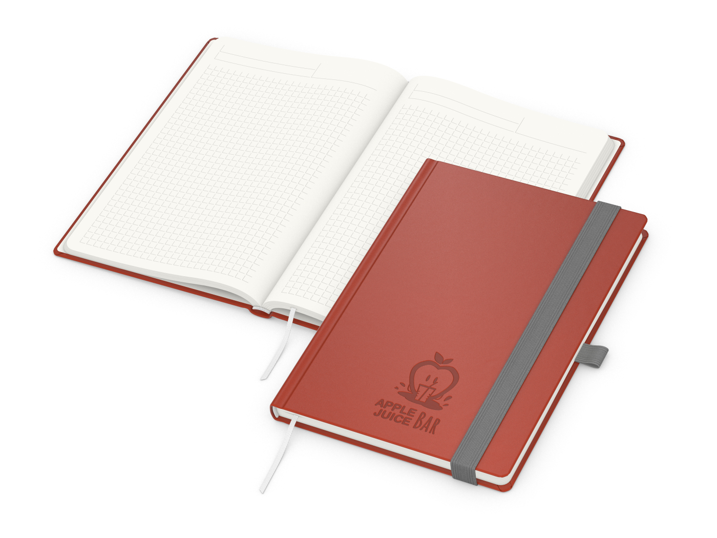 Notizbuch Organic-Book Recycling, rot