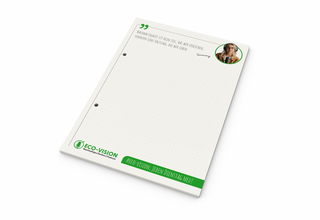 Schreibblock Recycling, A5, 50 Blatt mit 2fach-Abheftlochung