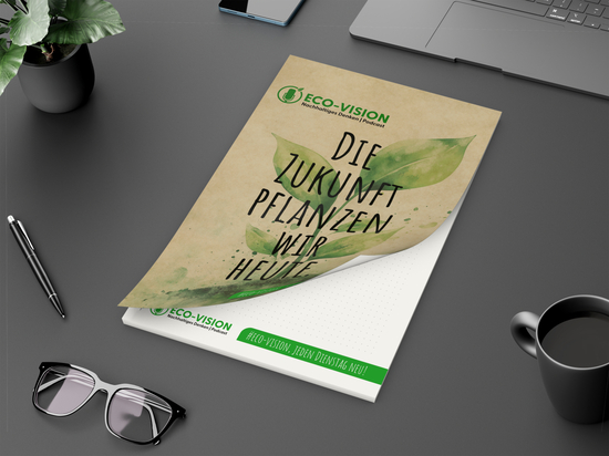 Schreibblock Cover Recycling, A4, 100 Blatt mit 2fach-Abheftlochung