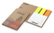 Haftnotiz-Set Berlin Naturkarton, 3 × 40 Brillantmarker, braun-individuell