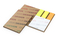 Haftnotiz-Set Berlin Naturkarton, 3 × 40 Brillantmarker, braun-individuell