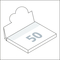 Haftnotiz Cover Pop-Up, Kreis mittig