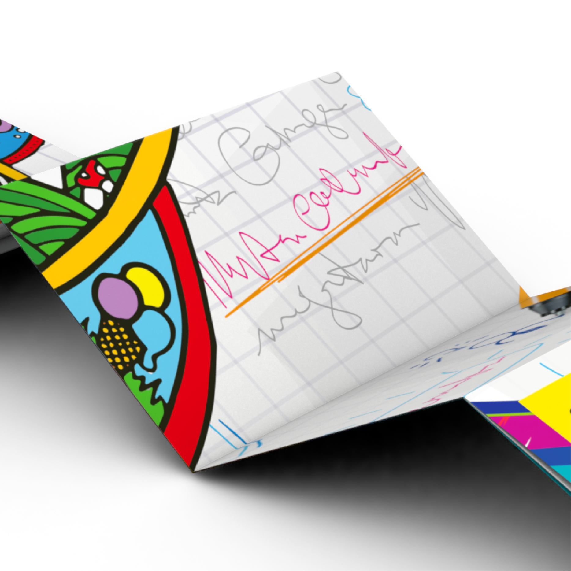 Faltplan Concept-Card Small, 40, gloss-individuell, Offsetdruck