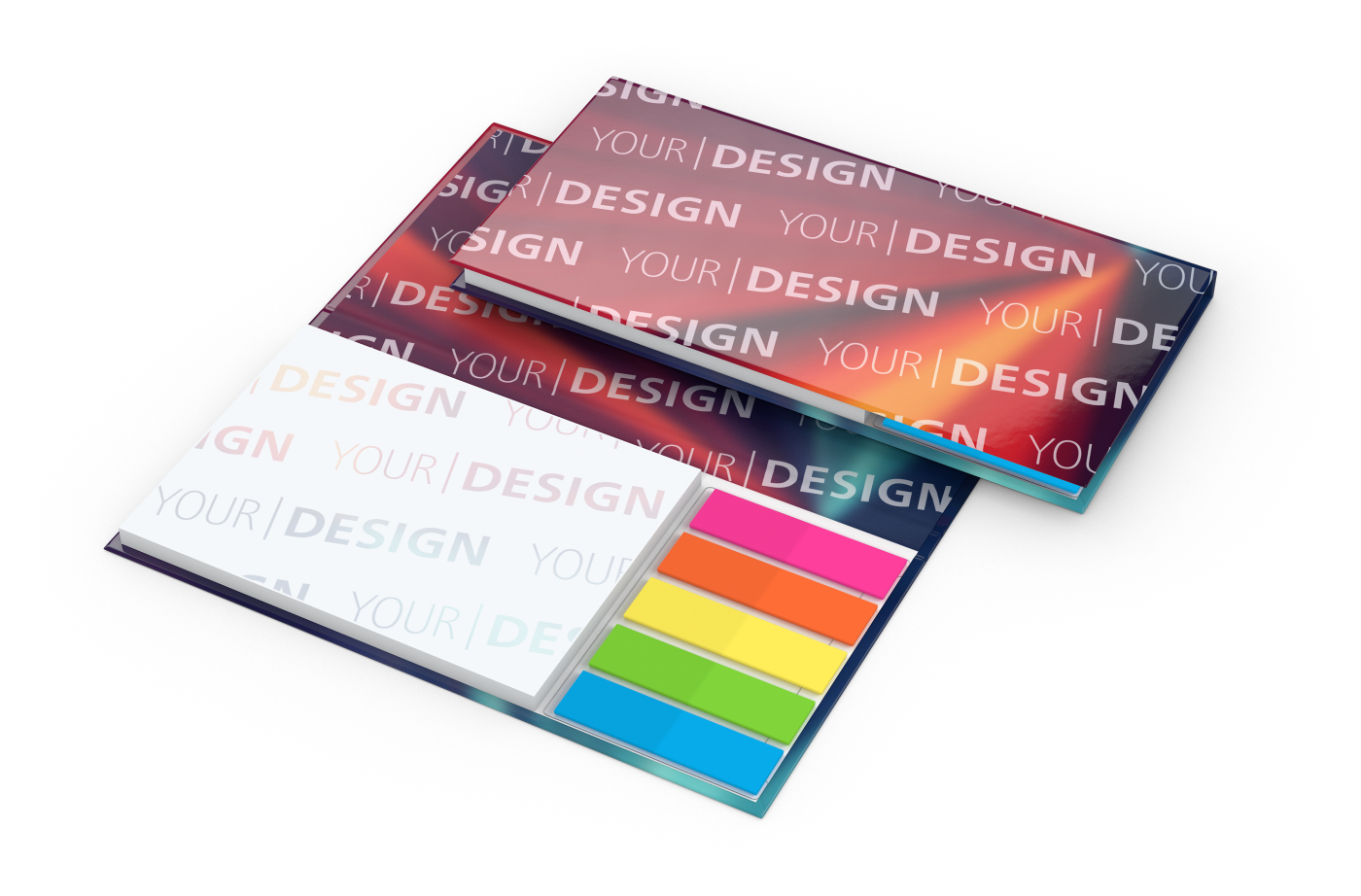 Haftnotiz-Set Kopenhagen Bookcover Individuell, Umschlag 4/4-farbig