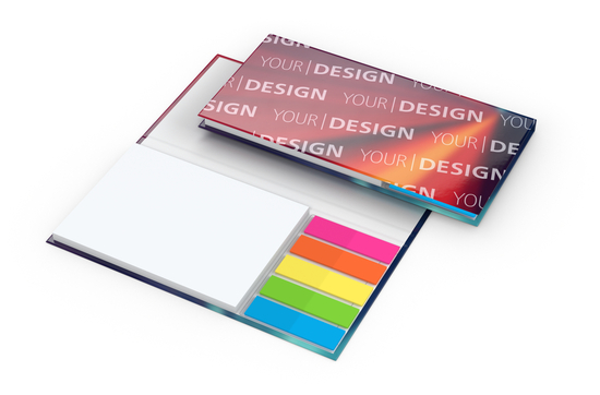 Haftnotiz-Set Kopenhagen Bookcover White, Umschlag 4/0-farbig