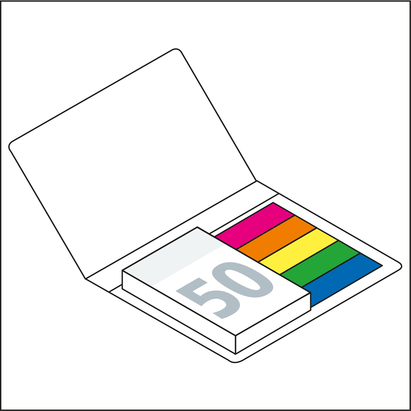Haftnotiz-Set Lissabon Softcover Individuell, gloss-individuell