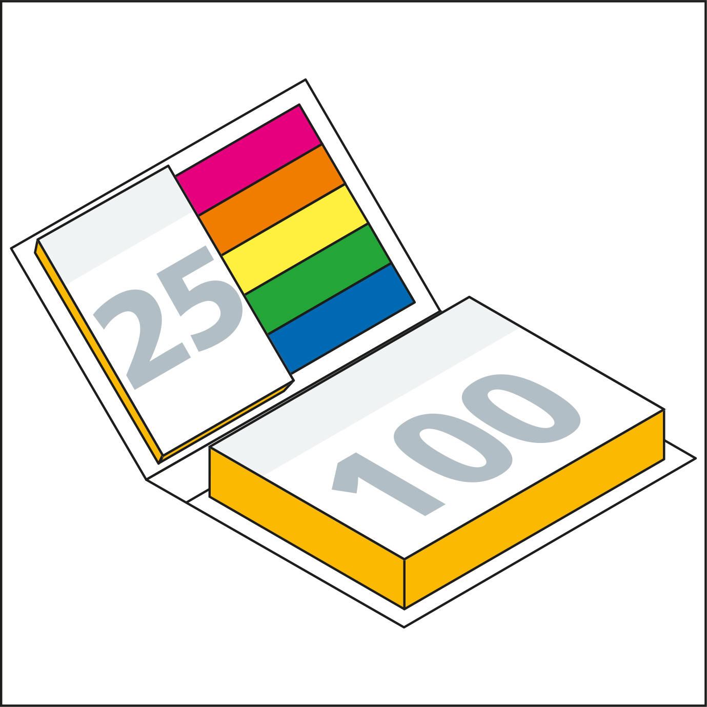 Haftnotiz-Set Prag Bookcover Individuell, gloss-individuell