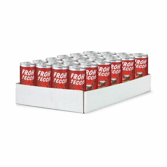 Geschenkartikel / Präsentartikel: FROHSECCO Elch (rot) 2K1258
