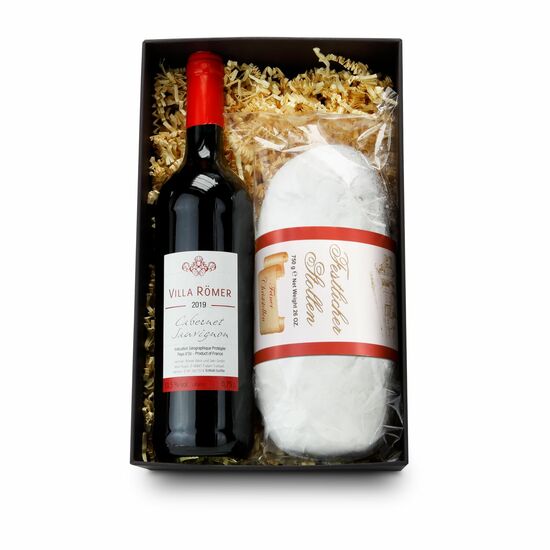Geschenkset / Präsenteset: Rotwein & Stollen 2K1290