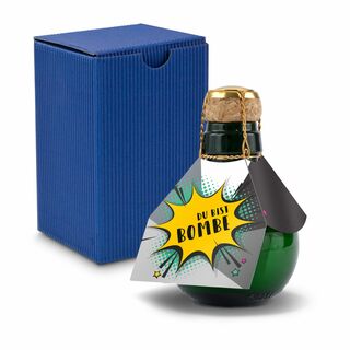 Origineller Sekt Du bist Bombe- Karton Blau, 125 ml 2K1358v3