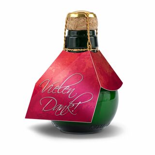 Kleinste Sektflasche der Welt Vielen Dank, 125 ml 2K1540j