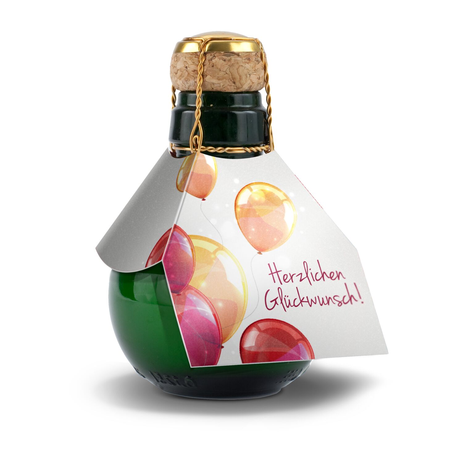 Kleinste Sektflasche der Welt Herzlichen Glückwunsch 2K1540m